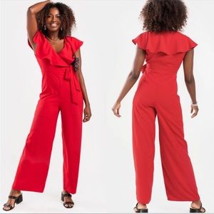 Francesca’s Red Jumpsuit
